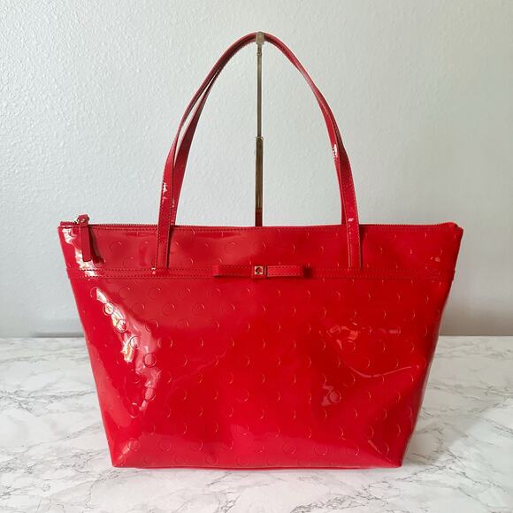 Kate Spade Red Tote Bag - Picture 1 of 16